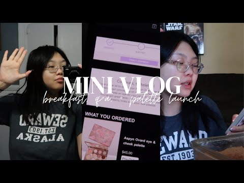 short vlog | protein pancake bowl, q+a, + aspyn ovard x tarte palette launch