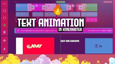 How to create trending text animation in KineMaster app on android phone || KineMaster app tutorials