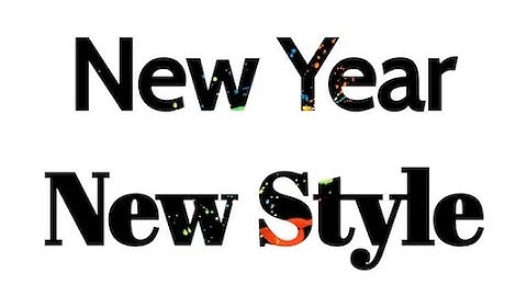 New Text Styles Creative Challenge: New Year Resolutions