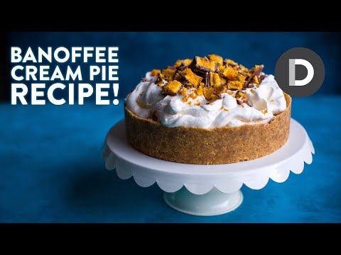 How to make... BANOFFEE PIE! Caramel Cream Banana Dessert!