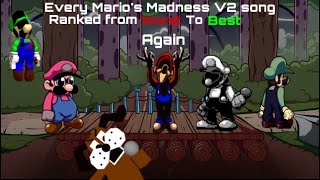 Ranking every Mario's Madness V2 song from worst to best (updated)