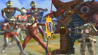 ULTRAMAN VS ROBOT KING JOE TIGA 🆚 REICUBAS ULTRASEVEN 🆚 TWINTAIL DYNA 🆚 GAN-Q JACK VAKISHIM #ウルトラマン