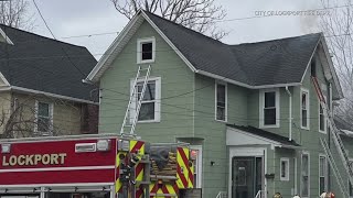 Firefighters battle 2-alarm fire Saturday in Lockport