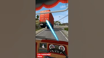 Thumbnail of Apne aap udaa hawa me truck ka trolley | Bus simulator Indonesia apk mod #bussid #shorts