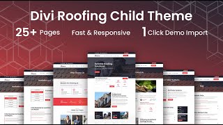 Roofing Divi Child Theme Documentation One-Click Import By Divi Awesome