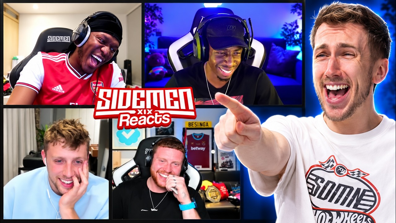 NEARLY 1 HOUR OF THE FUNNIEST SIDEMEN REACTS MOMENTS!