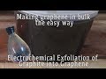 Easy Graphene Made in Bulk - Electrochemical Exfoliation