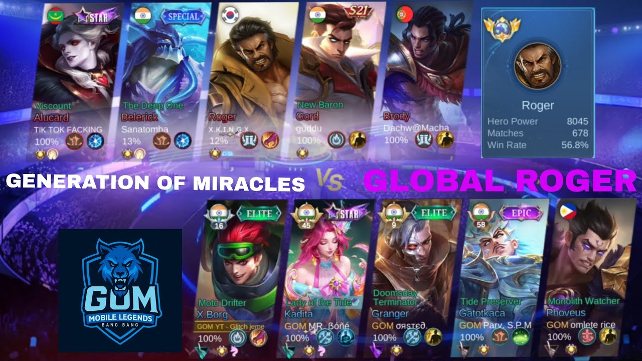 Mro I Rising MRO RISING GENERATION OF MIRACLES VS GLOBAL ROGER SQUAD FULL DOMINATING ...