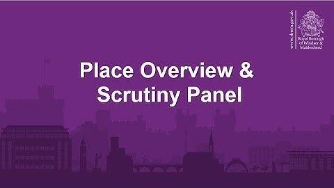 RBWM Place Overview & Scrutiny Panel - 11 December 2025