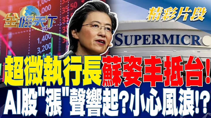 超微执行长苏姿丰抵台！ AI股"涨"声响起?小心风浪！？ | 金临天下 20230717  @tvbsmoney - 天天要闻