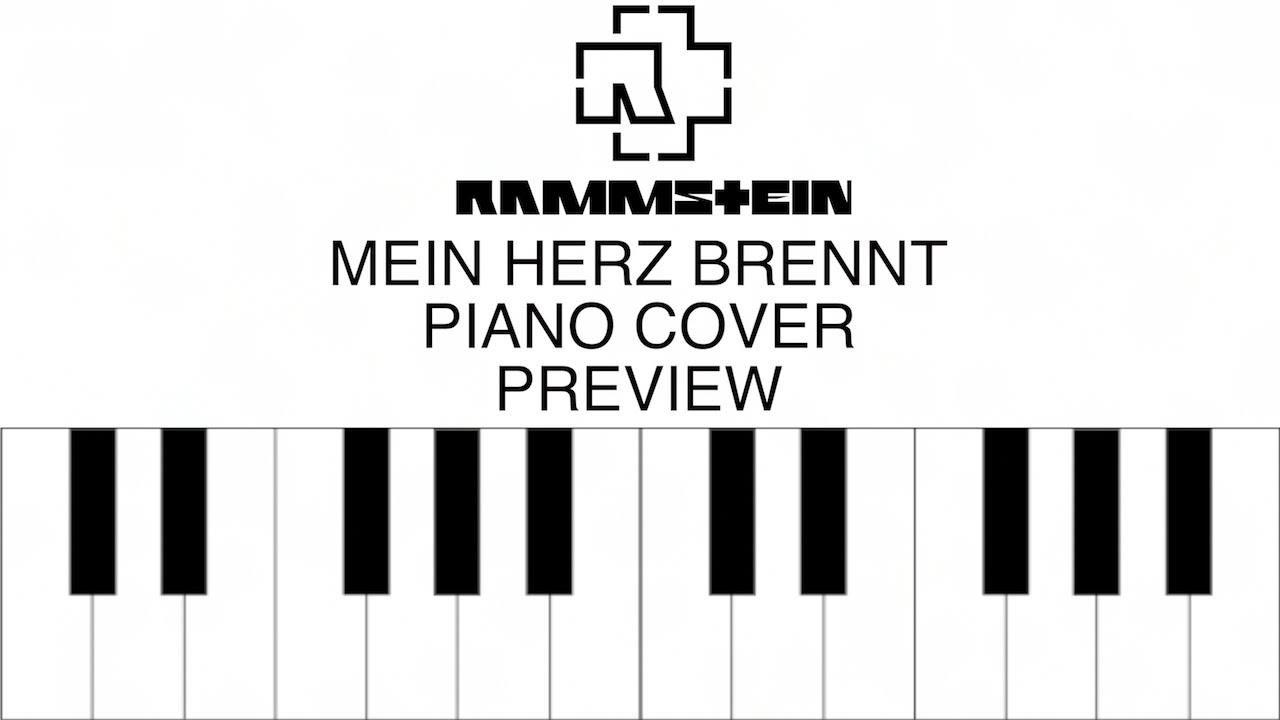 Mein herz brennt piano