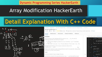 Array Modification HackerEarth Solution | Dynamic Programming | Medium | CPP Solution