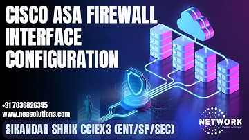 004 ASA Firewall Interface Configuration | Step-by-Step Guide | Sikandar Shaik
