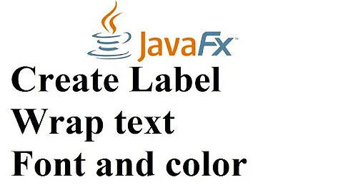 JavaFX Tutorial 04 - Creating a Label Adding & Changing the Text and Set Label Font