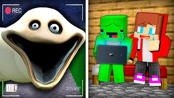 JJ and Mikey Got ROBLOX HUNGRY WORM on a Hidden Camera in Minecraft! - Maizen