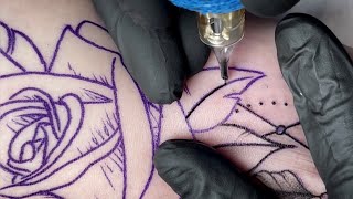 Geometry and Rose Tattoo | Real time