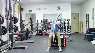 Seated Rotation with Side Bend Exercise