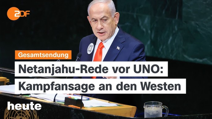 heute 19:00 Uhr vom 26.09.2025 Netanjahu-Rede vor UNO, neue US-Zölle,  Stellenkürzungen bei Lufthansa