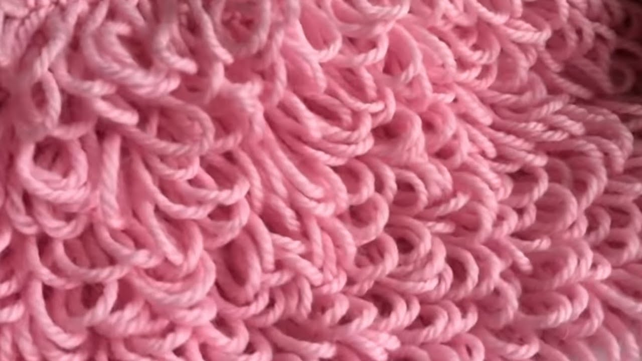 point boucle ou frou-frou ou fourrure au crochet 