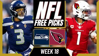 SEAHAWKS vs CARDINALS NFL Picks and Predictions (Week 18) | NFL Free Picks Today