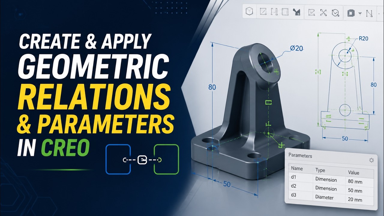 Creo Parametric Relations and Parameters Tutorial: How to Link Dimensions in Design (Updated September 2026)