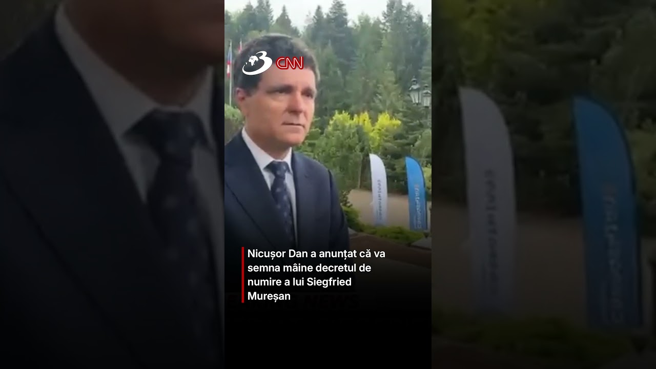 Nicușor Dan a anunțat că va semna mâine decretul de numire a lui Siegfried Mureșan