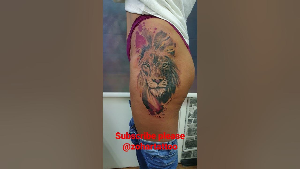 Sexy Lion tattoo #shorts #lion #tattoo - YouTube