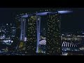 Singapore Day & Night view from drone (DJI Mavic Pro)
