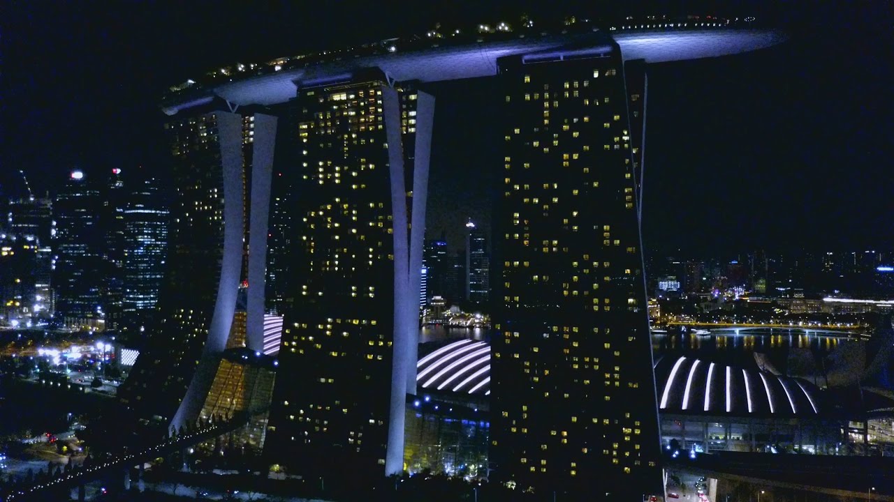Singapore Day Night View From Drone Dji Mavic Pro Youtube