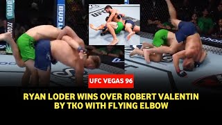 UFC Vegas 96 Result: Ryan Loder Wins TUF 32 Middleweight Title, Submits Robert Valentin To His Knees