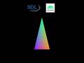 Basic RGB triangle graphics using SDL2 and OpenGL ES in Cxxdroid. #coding #android #graphics #c