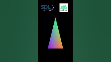 Basic RGB triangle graphics using SDL2 and OpenGL ES in Cxxdroid. #coding #android #graphics #c