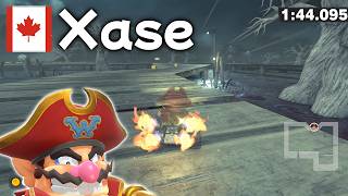 SNES Ghost Valley 1 - 1:44.095 - Xase 🇨🇦 (Mario Kart World world record)