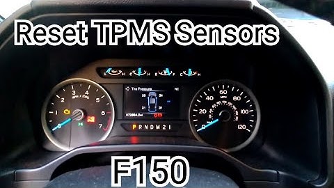 How to relearn TPMS sensors on F150