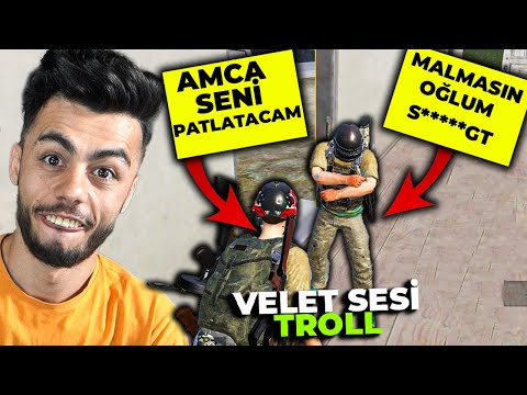 GÖREVİM VAR DEDİM !! BOMBA İLE PATLATIP KAÇTIM !! DELİRDİ ( VELET SESİ TROLL ) PUBG Mobile