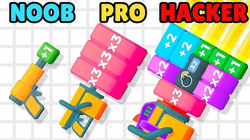 NOOB vs PRO vs HACKER in Shot Factor All Levels Gameplay