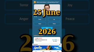 25 June 2026|my telenor today questions|today my telenor answers|today my telenor question #shorts