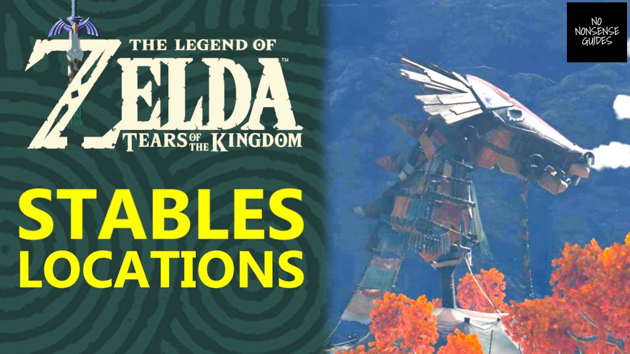 All Stable Locations in Zelda: Tears of the Kingdom, Stables Map