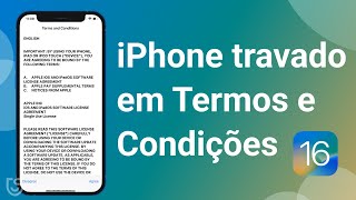 iPhone travado em Termos e Condições - Atualizar para iOS 16 screenshot 5