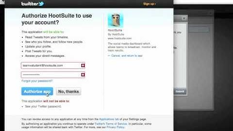 How to Add a Social Network Profile To HootSuite