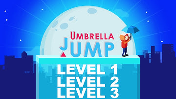 Umbrella Jump - Gameplay Walkthrough Part 1 - Levels 1-3 (iOS, Android)