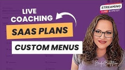 Create SaaS plans with Custom Menu Items | BridgetBartlett.com