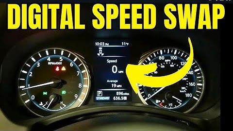 Infiniti Q50 cluster swap