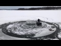 Atv ice drifting fail