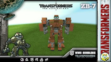 Minecraft- custom WWII Bumblebee | Transformers 5 the last knight สร้าง บัมเบิ้ลบีสงครามโลก