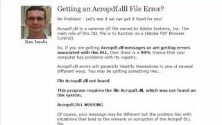 Acropdf.dll Error Fix - Acropdfdll.com
