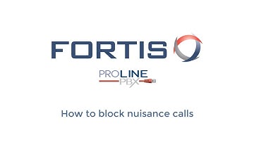 ProLinePBX VoIP Phone System: How To Block Nuisance Calls