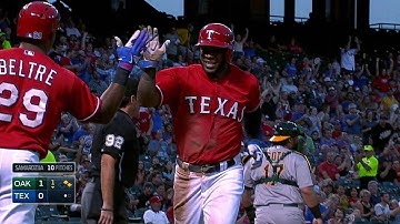 OAK@TEX: Odor singles to right, scoring Andrus