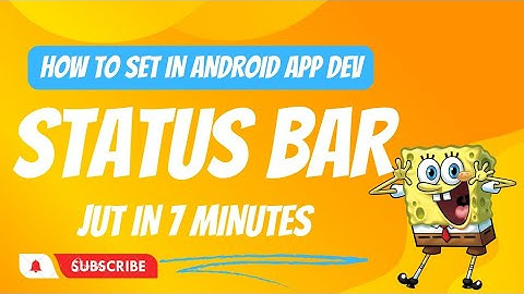 how to set status bar in android app dev by react navtive || How cover whole screen in react native