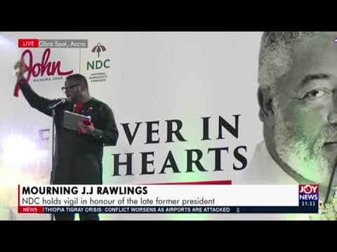 Mourning J.J Rawlings: NDC holds vigil in honour of the late former president (17-11-20) Mourning J.J Rawlings: NDC holds vigil in honour of the late former president (17-11-20)